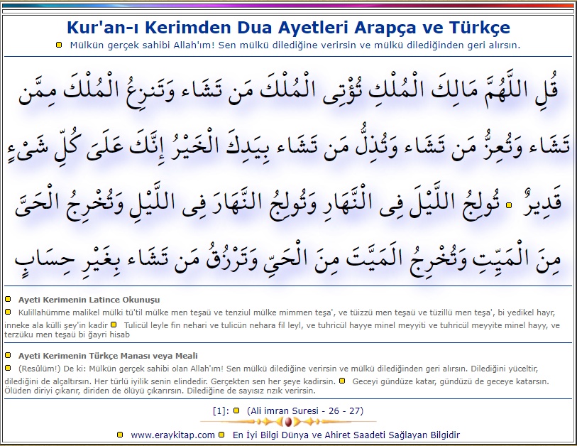 Ali-imran-Suresi-26-27