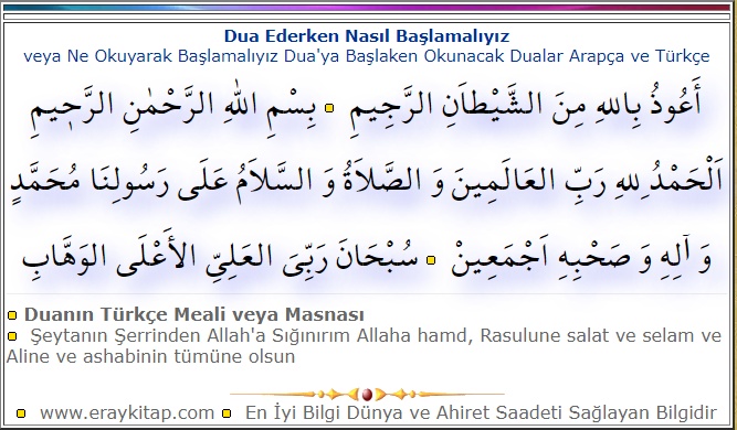 Duaya-Baslaken-Okunacak-Dualar